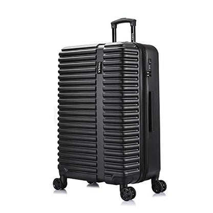 InUSA ALLY 28-Inch Large Hardside Spinner Luggage TSA Lock Durable Black - color: Black, size: 28 Inch