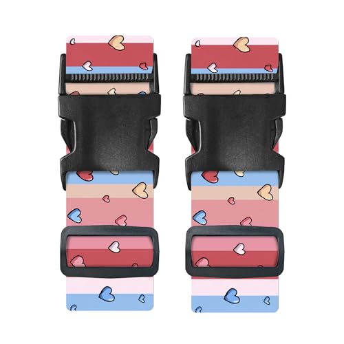 Nuxovilar Luggage Straps Set for Suitcase 1.96x71in Polyester - color: YLU10323, size: 1.96"x70.86"