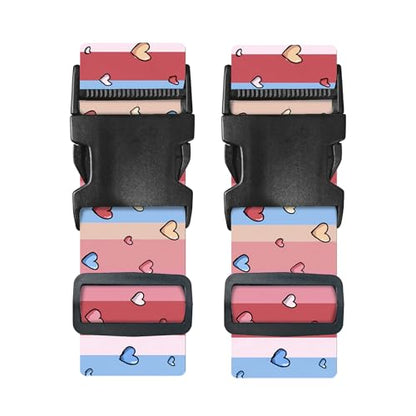 Nuxovilar Luggage Straps Set for Suitcase 1.96x71in Polyester - color: YLU10323, size: 1.96"x70.86"