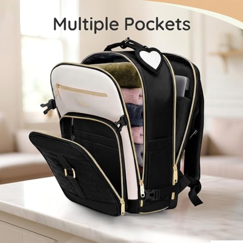 Taygeer Kids Travel Backpack for Airplane, Travel Backpack for Boys - color: Black