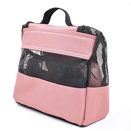 The Fine Living Co. Portable Shower Caddy Hanging Mesh Shower Caddy,10x4x8" - color: Pink