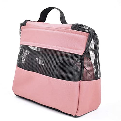 The Fine Living Co. Portable Shower Caddy Hanging Mesh Shower Caddy,10x4x8" - color: Pink