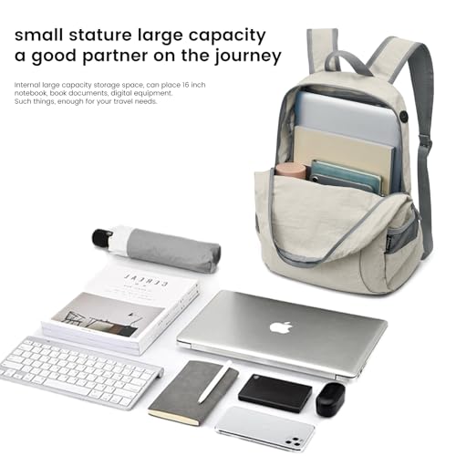 G4Free 20L Lightweight Packable Backpack Travel Hiking Daypack Foldable Backpack for Men Women - color: A-beige, size: 20L
