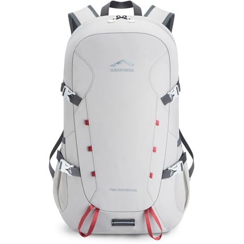 BAGPARKK 35L Ultra Lightweight Foldable Packable Hiking Backpack - color: Light Gray