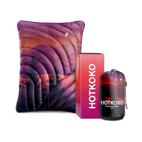 Camping Pillow Compressible Travel Pillow Lightweight Camp Pillow - color: Night, size: Large(Sherpa Lining)