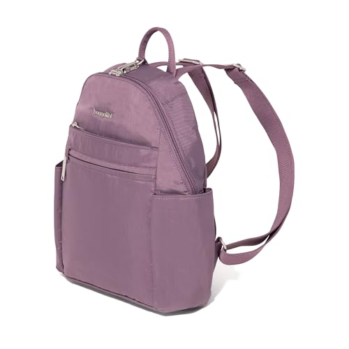 Baggallini Securtex Anti-Theft Vacation Backpack - color: Misty Purple