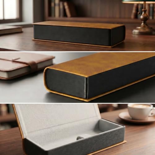 Vemiss Hard Shell Eyeglass Cases, Lightweight Portable Glasses Case for Women Men - color: F-brown