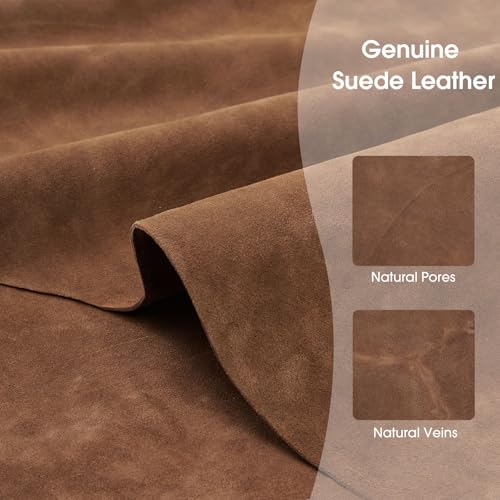 Kattee Sling Bag for Women, Genuine Suede Leather Crossbody Bags - color: Suede Coffee