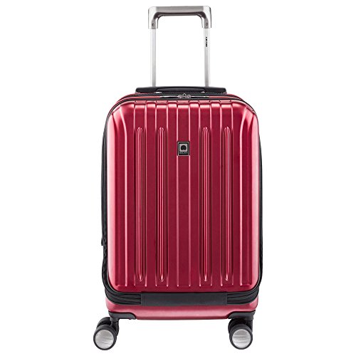 DELSEY PARIS Titanium Hardside Expandable Luggage with Spinner Wheels, Black Cherry Red, 2-Piece Set (21/29) - color: Black Cherry Red, size: 2-Piece Set (21/29)