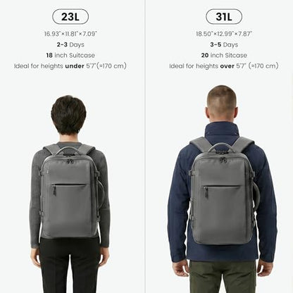 TANTOMI Travel Backpack for Women, Laptop Bag, 23L Carry on Backpack - color: Dark Grey, size: Large