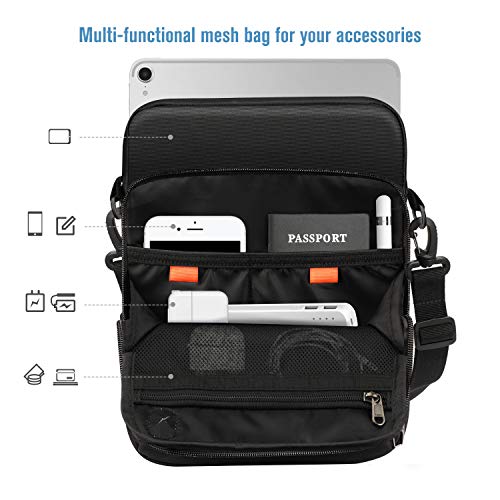 Fintie 11 inch Tablet Sleeve Case, Briefcase Shoulder Bag - color: Black