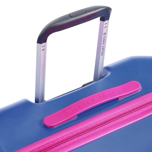 United Colors of Benetton Fabrica Hardside Luggage with Spinner Wheels, Blue, Checked-Medium 23 Inch - color: Blue, size: Checked-Medium 23 Inch