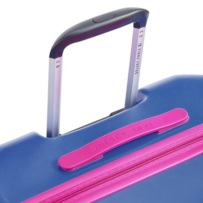 United Colors of Benetton Fabrica Hardside Luggage with Spinner Wheels, Blue, Checked-Medium 23 Inch - color: Blue, size: Checked-Medium 23 Inch