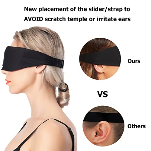 ALASKA BEAR Sleep Mask for Men and Women, Machine Washable Eye Mask for Sleeping Side/Back/Stomach 100% Blackout, Headband Design (I Love Sleep) - color: I Love Sleep