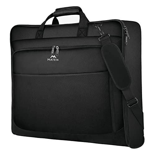 MATEIN Garment Bag for Travel, Large Carry on Garment Bags for Business - color: Black