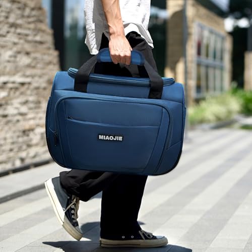 Underseat Carry On Luggage Bag, Lightweight Travel Tote Bag for Travel - color: Blue, size: 18IN
