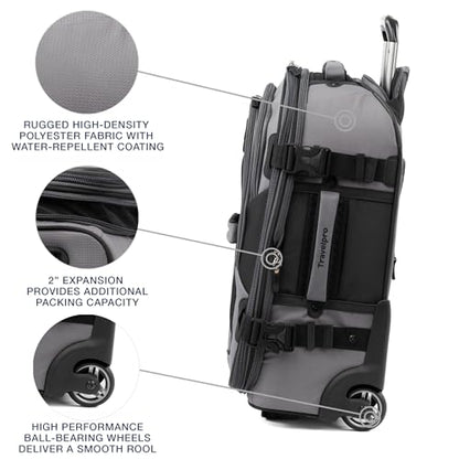 Travelpro Bold Softside Carry-On Luggage & Backpack Set, Grey/Black - color: Grey, size: Small
