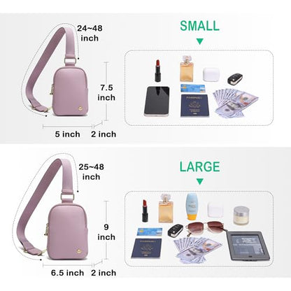 INICAT Anti Theft Crossbody Bag for Women, Small Sling Purse - color: Purple, size: Small