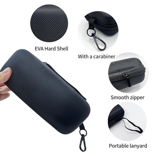 double eyeglass case sunglasses case EVA hard shell with Zipper Closure eyeglass travel case for Vehicle