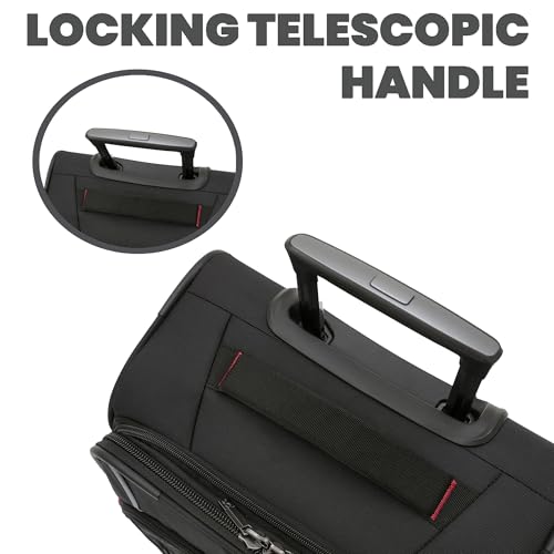 Spyder Freestyle 30 Inch Expandable Softside Upright Suitcase with 360° Spinner Wheels, Black - color: Black, size: Large Checked