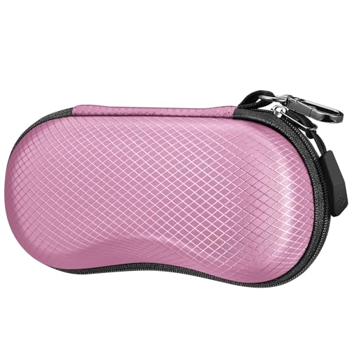 FINTIE Sunglasses Case, Hard EVA Shell Shockproof Sport Glasses Case - color: Pink
