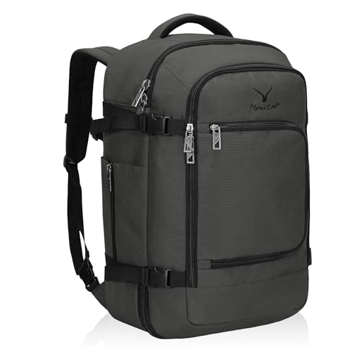 Hynes Eagle 40L Carry On Backpack Flight Approved Weekender Travel Bag - color: Grey-n
