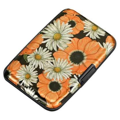 ELFISH RFID Aluminum Wallet Credit Card Protector Case Holder for Men Women - color: Chamomile