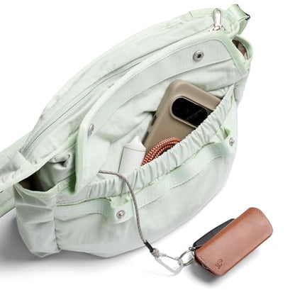 Cinch Sling (Everyday Shoulder Bag with Internal and External Organization, and Light Comfortable Padding) - color: Seafoam