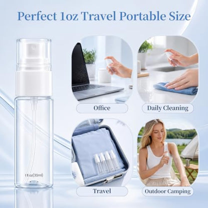 YIERSO Refillable Spray Bottles 1oz 30ml 4-Pack Small Travel Bottle