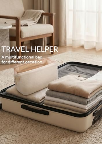 TeeYee Hair Tools Travel Bag for Dyson Airwrap Quilted Toiletry Bag - color: 002Beige