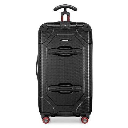 Traveler's Choice Maxporter II Polycarbonate Hardside Trunk with Spinner Wheels, Black, 28-Inch Medium Trunk - color: Black, size: 28-inch Medium Trunk