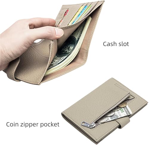 RFID Passport Holder, Leather, RFID Blocking, Brown - color: brown