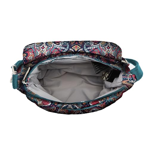 Travelon Anti-Theft Classic Mini Shoulder Bag - color: Summer Paisley