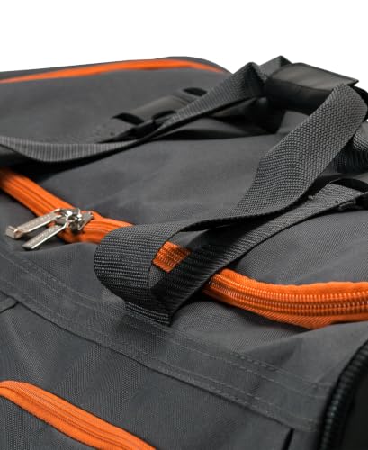 Rockland Rolling Duffel Bag, Black, 22" - color: 차콜, size: 22-Inch