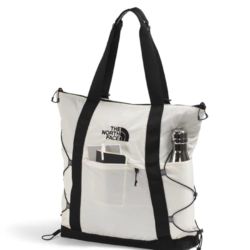 THE NORTH FACE Borealis Tote Bag | Over Shoulder & Backpack Carry Options, Water Repellent, 16" Laptop Sleeve - color: White Dune/Tnf Black