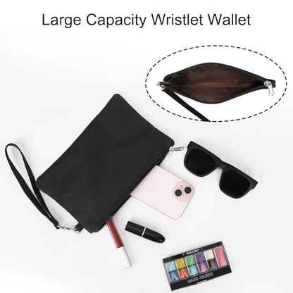 TANTO Laptop Tote Bag for Women 17.3In, Work Bag with USB Port & Wristlet - color: 02-black-2pcs
