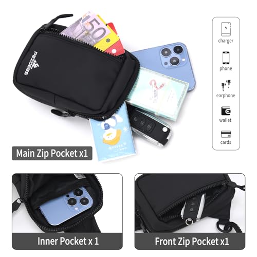 Peicees Mini Sling Bag for Men Small Crossbody Shoulder Bag, Mini White - color: White, size: Mini
