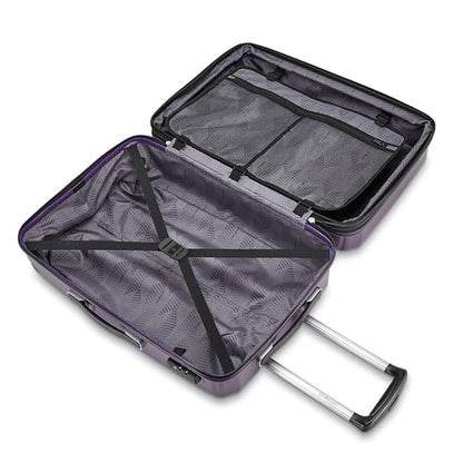 Samsonite Winfield 3 DLX Hardside Expandable Luggage with Spinners, Purple, 2-Piece Set (20/25) - color: Purple, size: 2PC SET (CO/MED)