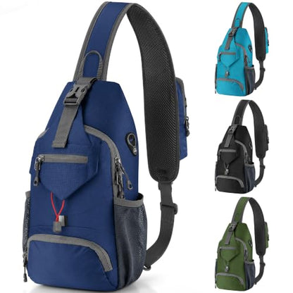 ZOMAKE Sling Bag, Cross Body Bag Shoulder Bag Anti-Theft(Dark Blue) - color: Dark Blue