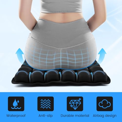 Travel Cushion Airplane Seat,Inflatable Air Seat Cushion for Long Flight