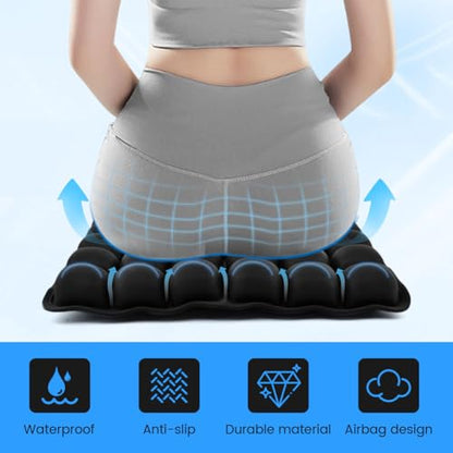 Travel Cushion Airplane Seat,Inflatable Air Seat Cushion for Long Flight