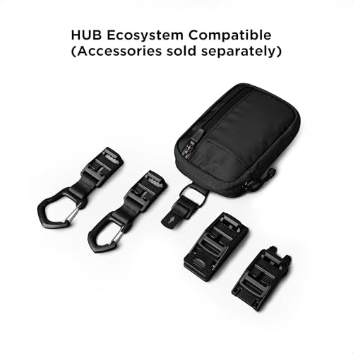 ALPAKA HUB Pouch V2 Tool Pouch Black Axoflux 210D Ripstop Nylon - color: Black Slim-Axoflux 210D
