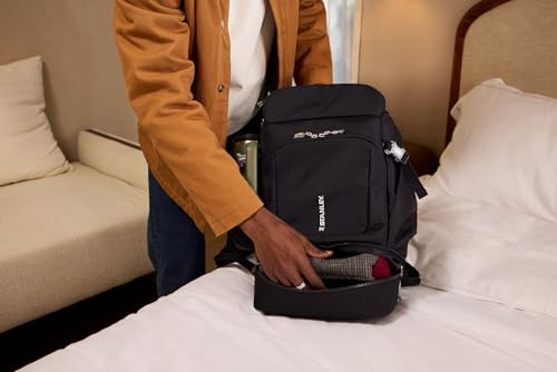 STANLEY Vitalize Backpack | Gym, Work & Travel Bag with Laptop Sleeve | Expandable Bottom Compartment | Tumbler & Water Bottle Pockets | Durable Recycled Fabric | Black - color: Black, size: Backpack