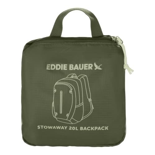 Eddie Bauer Stowaway Packable Backpack | Travel | Outdoor | Lightweight | Foldable | Durable | Ripstop Polyester | 20L - Irish Green - color: Irish Green, size: 20L