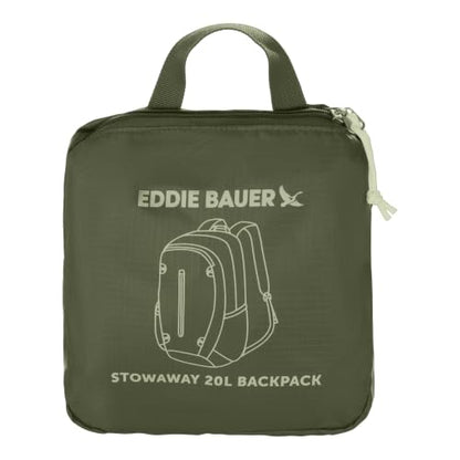 Eddie Bauer Stowaway Packable Backpack | Travel | Outdoor | Lightweight | Foldable | Durable | Ripstop Polyester | 20L - Irish Green - color: Irish Green, size: 20L