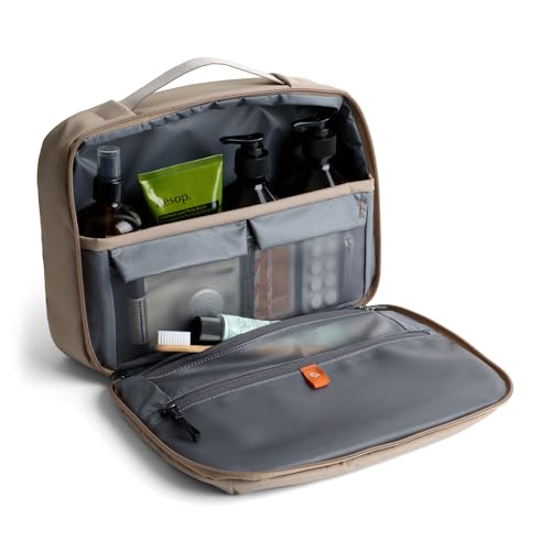 Bellroy Hanging Toiletry Kit Plus 8L, Travel Toiletry Bag - Stone - color: Stone