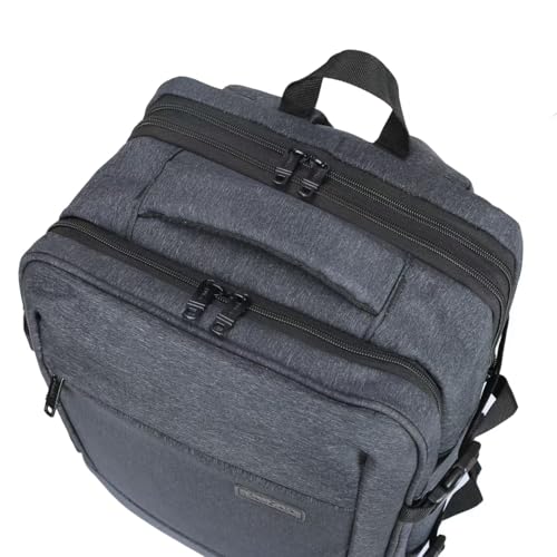 DUKAP X-Era Expandable Backpack - Heavy Duty Material, Premium Washed Fabric, Padded Laptop Compartment, Easy Access Pockets, Carry-On Sleeve, High Performance Backpack for Travel - Black - color: Black