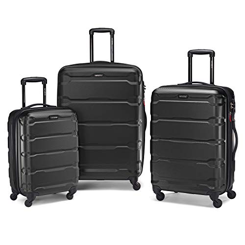 Samsonite Omni PC Hardside Expandable Luggage with Spinner Wheels, Black, 3-Piece Set (20/24/28) - color: Black, size: 3-Piece Set (20/24/28)