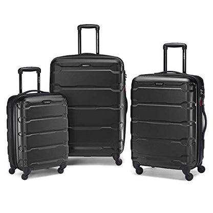 Samsonite Omni PC Hardside Expandable Luggage with Spinner Wheels, Black, 3-Piece Set (20/24/28) - color: Black, size: 3-Piece Set (20/24/28)
