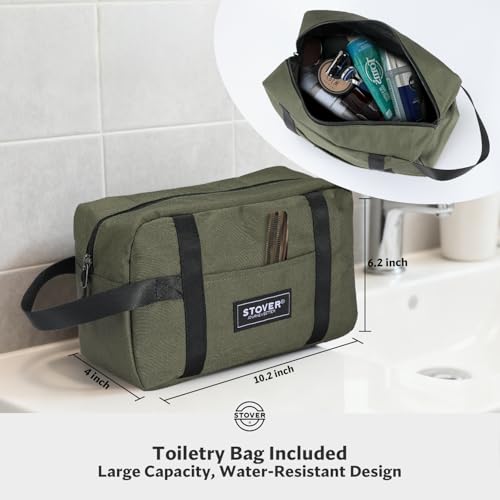 STOVER 45/80/100L U-Zip Rolling Duffel Bag with Wheels, X-Large Durable Travel Duffle + Toiletry Bag, Lay-Flat Opening, Packable w/Shoulder Straps- Use as Luggage or Backpack, Men/Women (Green) - color: U-Zip Voyager Green